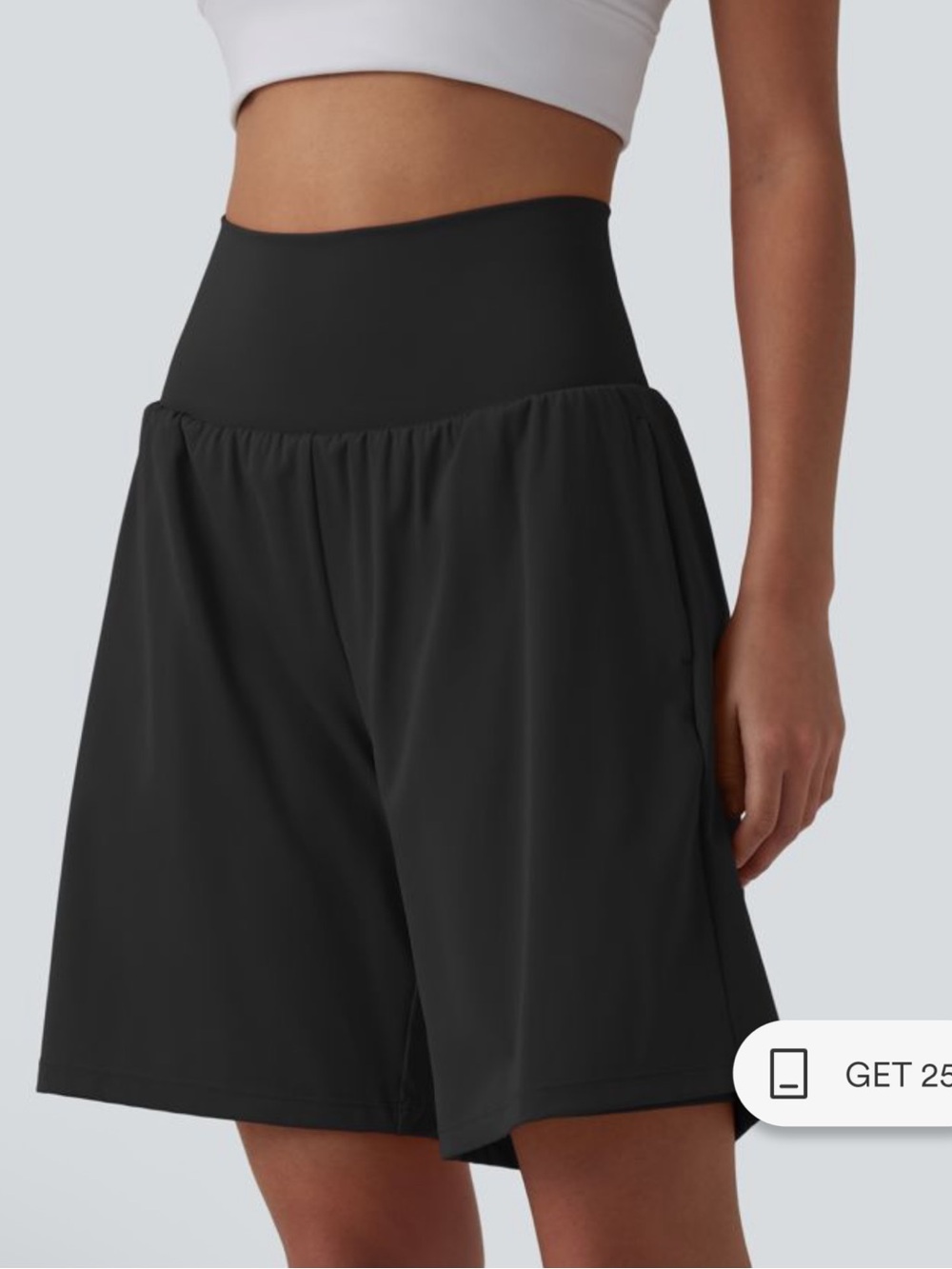 NWOT Halara SoftlyZero™ Airy Super High Waisted Shorts 9" Size Large - Picture 3 of 7